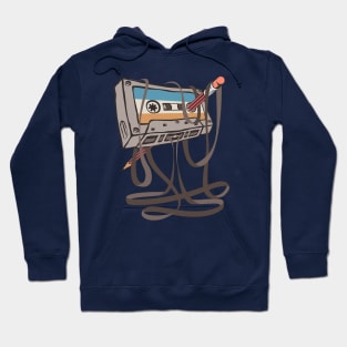 Cassette and Pencil Hoodie